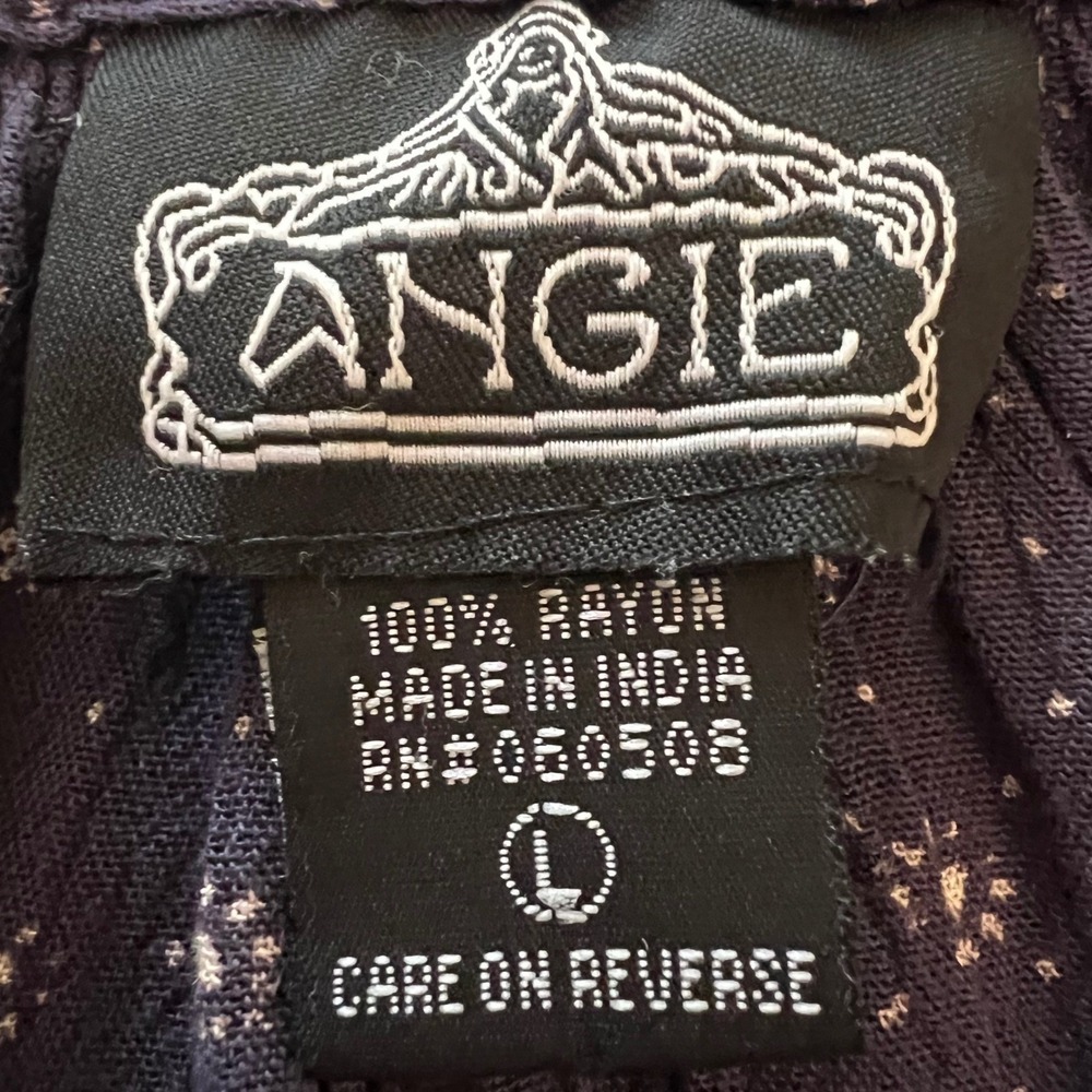 Angie Navy & Cream Floral Tie-Front Mini Dress - Picture 8 of 9